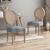 Christopher Knight Home Phineas French Country Fabric Upholstered Rubberwood Dining Chair (Set of 2) - 2 of 4