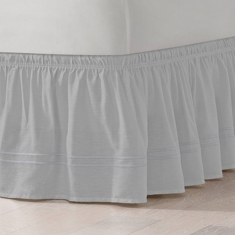 Wrap Around Baratta Stitch Ruffled Bed Skirt - EasyFit&#153;, 2 of 5