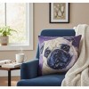 18 Inch Decorative Climaweave Pillow – Pug Dog Design by Manual Woodworkers and Weavers - 2 of 3