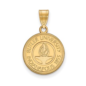 Black Bow Jewelry 14k Yellow Gold Plated Sterling Silver Butler Bulldogs NCAA Medium Pendant - 1 of 2