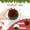 COZONY 25-Piece 6cm Velvet Christmas Ornament Balls Set for Tree and Home Decor - 2 of 4