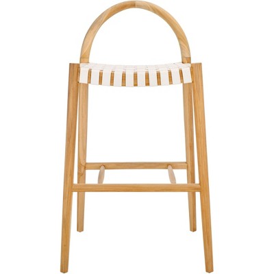 Rhyan Bar Stool - BST1204 - White/Natural - Safavieh