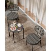 3 Piece Patio Bistro Set, Outdoor Wicker Chairs with Table, Rattan Patio Furniture Set for Outdoor, Patio, Deck, Backyard - 3 of 4
