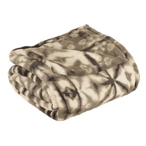 Jade Shibori Throw Blanket Gray - Décor Therapy