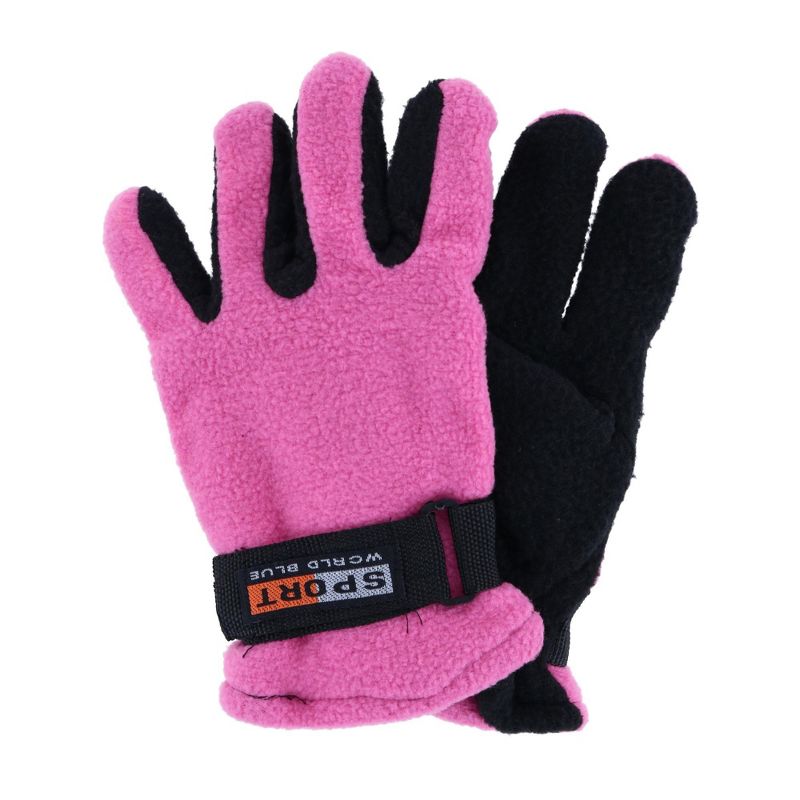 CTM Kids' 5-13 Insulated Fleece Winter Glove, 1 of 2
