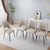 NicBex  Set of 4 Modern Dining Chairs with Adjustable Feet,Modern and Simple Dinner Chairs with Metal Legs for Kitchen,Living Room - 3 of 4