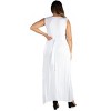 24seven Comfort Apparel Sleeveless Empire Waist Plus Size Maxi Dress - 3 of 4
