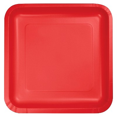 Classic Red 7" Dessert Plates - 18ct