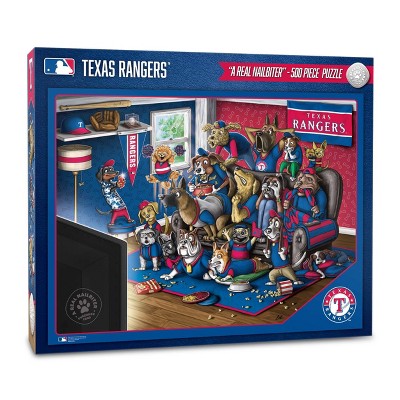MLB Texas Rangers Purebred Fans 500pc Puzzle - "A Real Nailbiter"