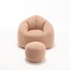 CAVINAS Bean Bag Sofa Chair, High Pressure Foam Bean Bag Chair with Footrest - 4 of 4