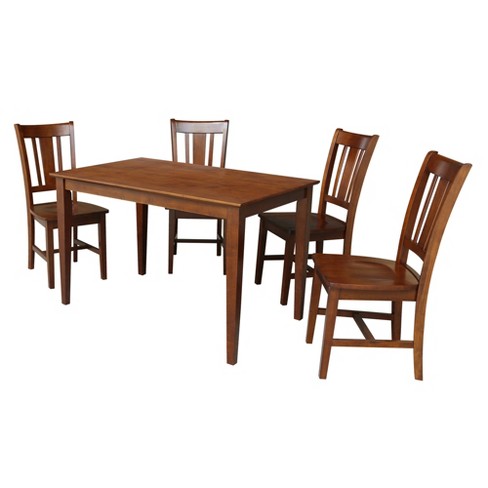 30 X 48 Thomas Dining Table With 4, Farmhouse Table And 4 Chairs