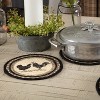 Sawyer Mill Charcoal Chiken Jute Trivet 8" - 4 of 4