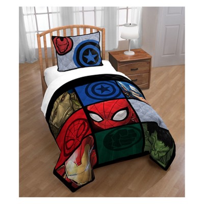 Official Marvel Product Marvel Avengers The Beast Glow in The Dark 2 Pack Reversible Pillowcases Features Hulk Double-Sided Kids Super Soft Bedding 