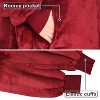 Solaris Full Fleece Zip-Up Blanket Hoodie Woman Sweatshirt, Large Wearable Flannel Blanket Pullover, Warm Outerwear for Women Men Girls Boys, Gifts - 3 of 4
