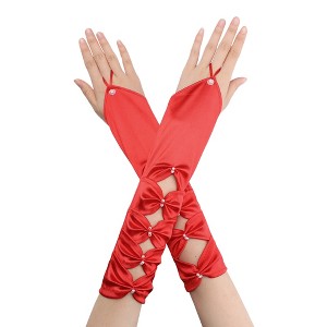 INSPIRE CHIC Women's Fingerless Elbow Length Hollow Out Gloves 1 Pair - 1 of 4