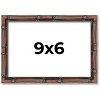 PosterPalooza | 9x6 Thin Bamboo Picture Frame, UV Acrylic, 2 Finishes - Gold and Brown - 2 of 4