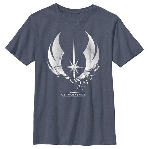 Boy's Star Wars: Obi-Wan Kenobi Shattered Jedi Logo T-Shirt - 1 of 3
