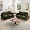 AENKYO Oversized Modular Sofa Set with Removable Ruffles & Ottoman, Large Seater, Deep Seat Corner Sofa with Chenille Fabric for Office, Living Room - 3 of 4