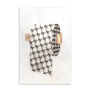 Stupell Industries Glam Pattern Toilet Paper Wall Plaque Art - 1 of 4