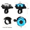 Unique Bargains Aluminum Loud Clear Sound Classic Scooters Bicycle Bells 2 Pcs 2.3" - 2 of 4