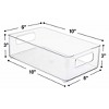 Sorbus Medium Stackable Clear Storage Bins with Handles- for Kitchen Pantry, Freezer & Fridge Organization - 4 of 4