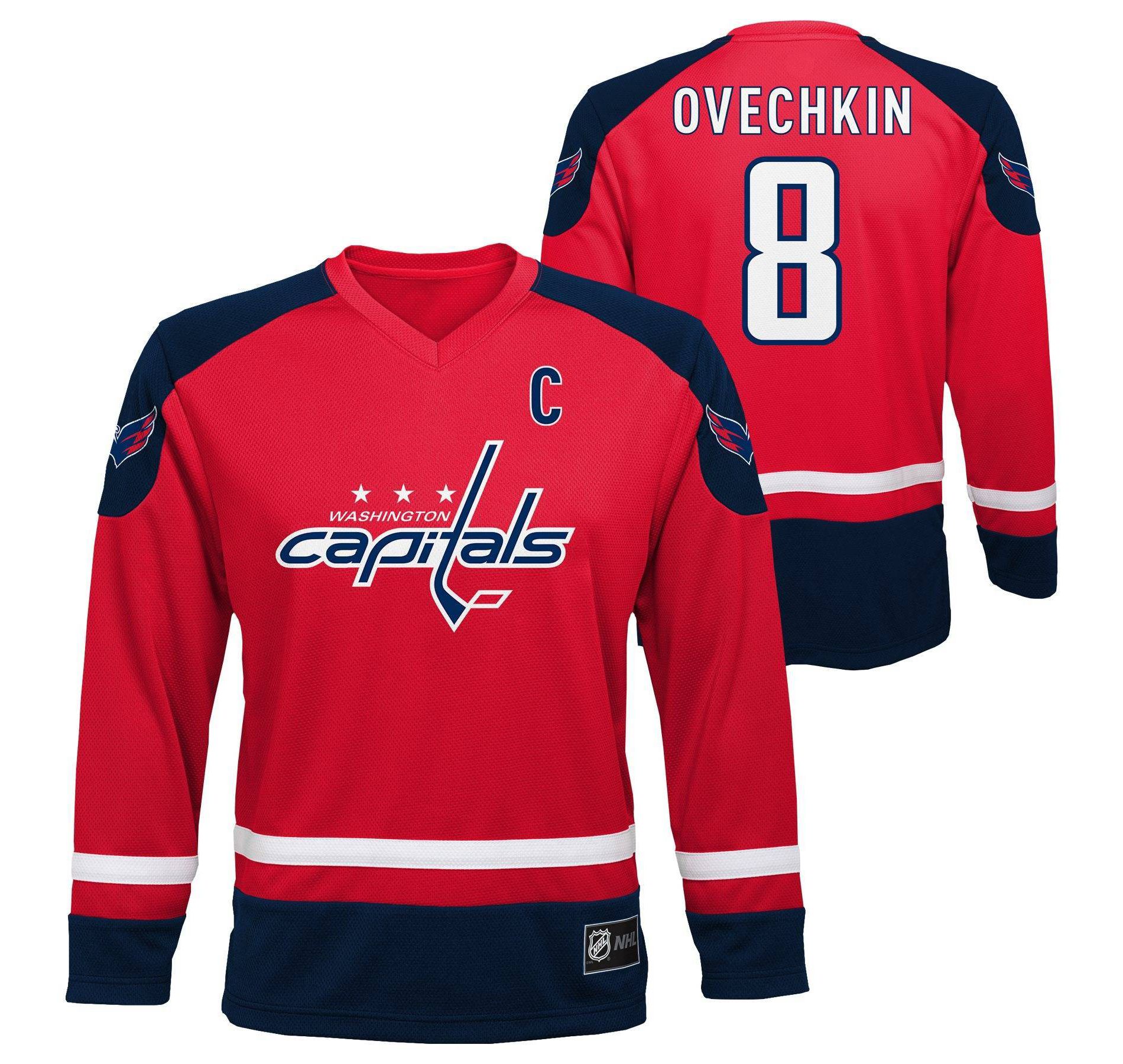 NHL Washington Capitals Boys' Alexander Ovechkin #8 Jersey