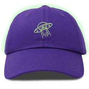 Dalix UFO Embroidered Alien Dad Hat Cotton Baseball Cap Adjustable Mens - 1 of 4