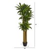 Nearly Natural 6-ft Corn Stalk Dracaena Artificial Plant (Real Touch) - 2 of 4