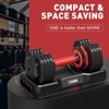 GIKPAL 5 in 1 Adjustable Dumbbells, Adjustable Free Weights Plates and Rack - Adjust Hand Weights for Home Gym Full Body Workout Fitness - 2 of 4