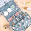 Toiletry Bag Travel Bag with Hanging Hook, Waterproof Makeup Cosmetic Bag Travel Organizer for Accessories, Full-size Container, Large Capacity - 3 of 4