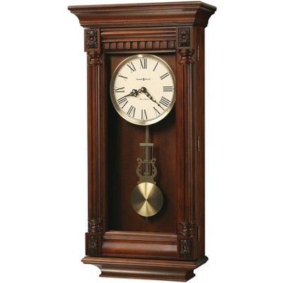 Howard Miller 625474 Howard Miller Lewisburg Wall Clock 625474 Tuscany Cherry