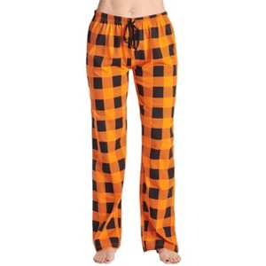 Just Love Womens Buffalo Plaid Knit Jersey Pajama Pants Buffalo Check - 1 of 3