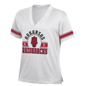 NCAA Arkansas Razorbacks Women's White Jersey - 1 of 3