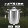 GasOne 20 qt. Stainless Steel Stock Pot  with Lid and Capsule Tri-Ply Bottom Heavy-Duty Cooking Pot for Brewing, Soup, Seafood Boil - 3 of 4