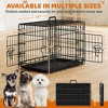 Yaheetech Metal Dog Crate for Small to Medium-Sized Dogs, Black - 3 of 4
