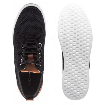 Мужские Alpine Swiss Brad Men's Lightweight Dress Sneakers – Breathable Mesh Oxford Shoes for Business Casual & Everyday Comfort with Cushioned Sole BLK 11 — фото 4