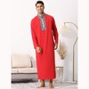 Lars Amadeus Men's Long Sleeves Zipper Color Block Sleepwear - 2 of 4