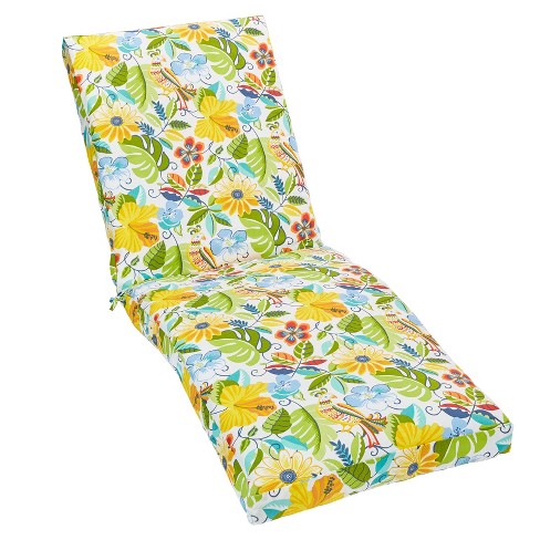 Outdoor Living Furniture Reversible Weather Resistant 84" Chaise Cushion - image 1 of 1