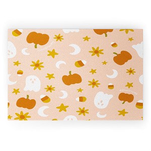 Doodle By Meg Is It Fall Yet in Peach  Looped Vinyl Welcome Mat - Society6 - 1 of 4