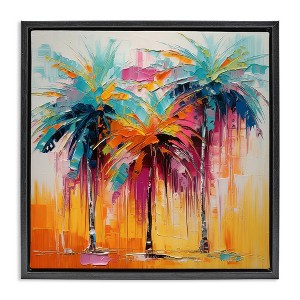 Stupell Industries Vivid Modern Palms, 18" x 18" - 1 of 4
