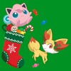 Boy's Pokemon Christmas Jigglypuff and Fennekin Stocking T-Shirt - 2 of 4