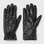 Men's Basic Triple Trim Touch Dress Gloves - Goodfellow & Co™ Black