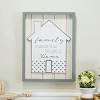 VIP Metal 16 in. White Family Home Sign - 2 of 4