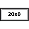 PosterPalooza | Panoramic Flat Silver Picture Frame - UV Acrylic, Foam Board Backing, Hanging Hardware - 2 of 4
