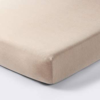 Polyester Rayon Fitted Crib Sheet - Stone - Cloud Island™