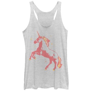Women's Lost Gods Unicorn Stars Racerback Tank Top - 1 of 3