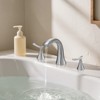 VEVOR Roman Tub Faucet, 3 Hole Waterfall Bathtub Faucet, Gooseneck Bath Tubs Faucets Set with 2 Handles, Deck Mount Bath Tub Faucets Set, Silver - 2 of 4