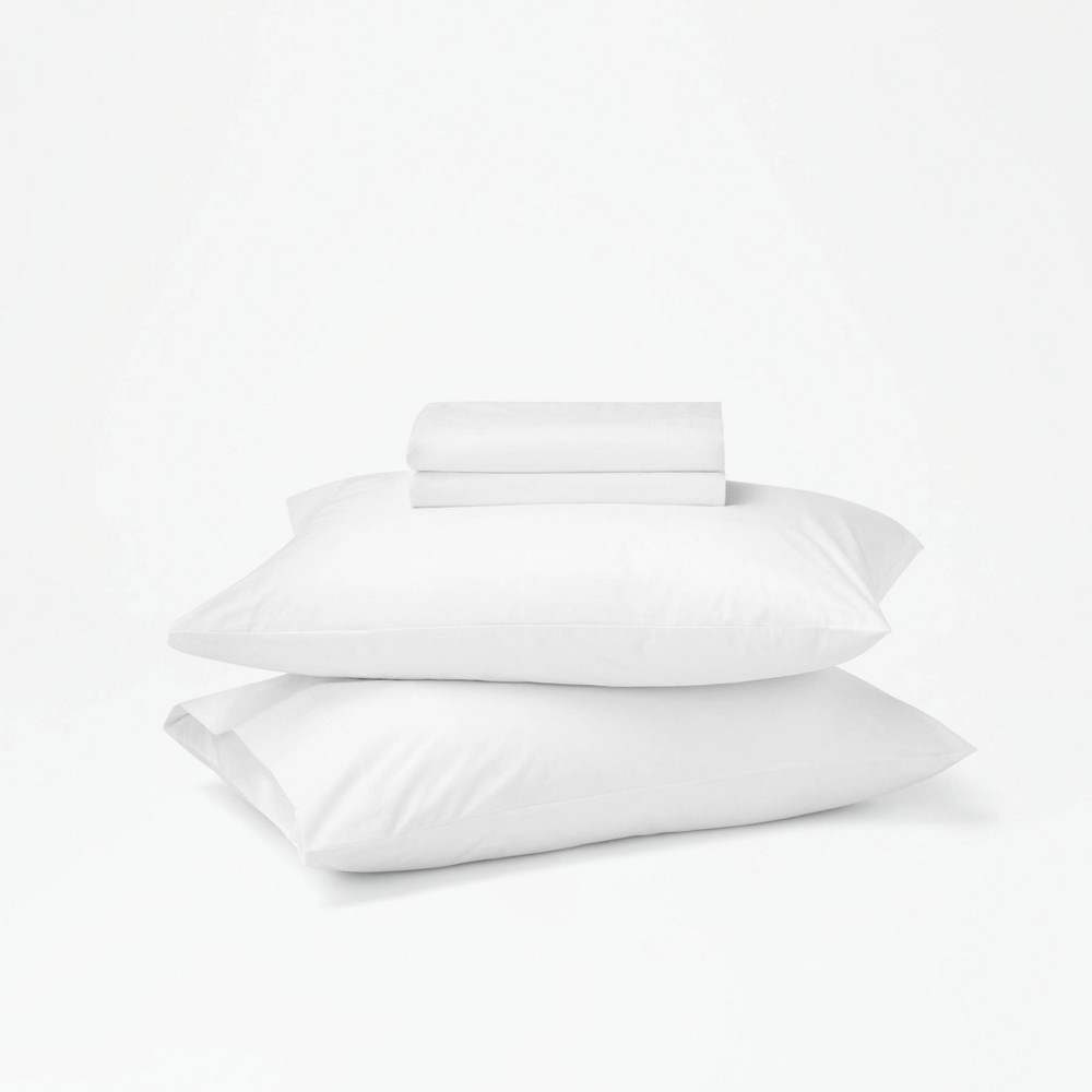 Photos - Bed Linen Tuft & Needle Twin XL Percale Sheet Set Cloud