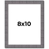 PosterPalooza | Photo Size Textured Grey Picture Frame - UV Acrylic, Foam Board Backing, Hanging Hardware - 2 of 4