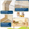 Wooden Hamster Cage with Legs, Chew Proof Guinea Pig Cages with Acrylic Window & Openable Top, Hamster Habitat Enclosure for Guinea Pigs, Gerbil - 4 of 4